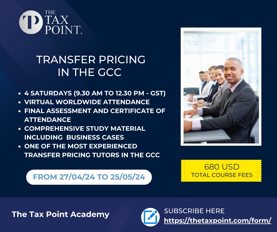 Transfer pricing in t hGCC
